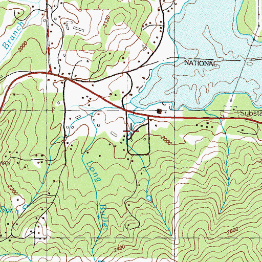 Topographic Map of Towns County Emergency Medical Service, GA