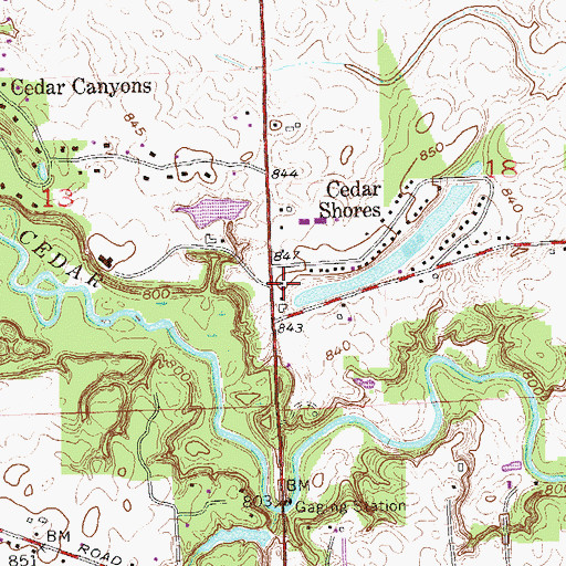 Topographic Map of Northeast Fire and Emergency Medical Services Territory Base 170, IN