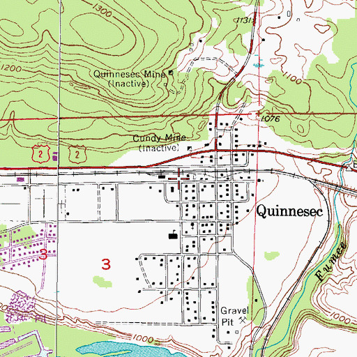 Topographic Map of Breitung Township Fire Department Station 1, MI
