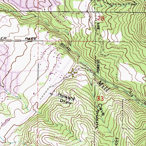 Topographic Map of South Davis Metro Fire Agency Station 84, UT