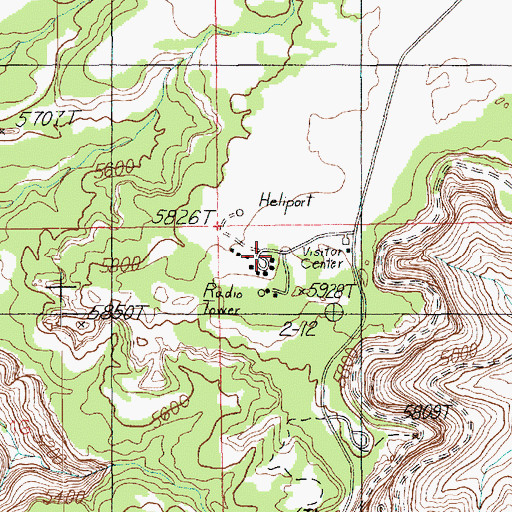 Topographic Map of Canyonlands National Park Islands in the Park Fire District, UT