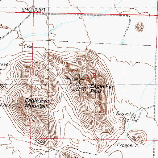 Topographic Map of The Eagles Beak, AZ