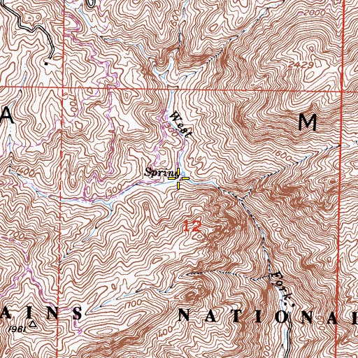 Topographic Map of Happy Hollow, CA