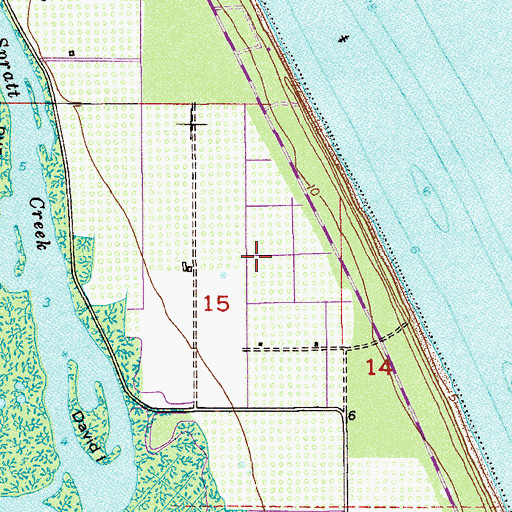 Topographic Map of Windsor Census Designated Place, FL