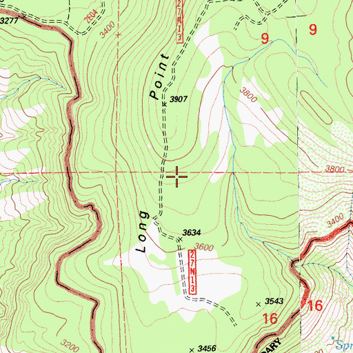 Topographic Map of Long Point, CA