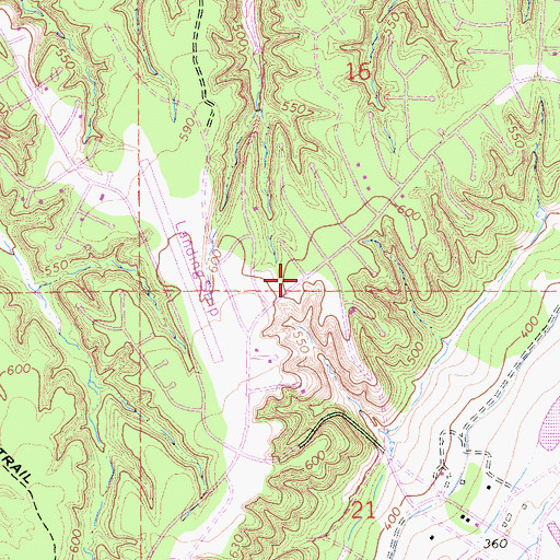 Topographic Map of Lake California Census Designated Place, CA