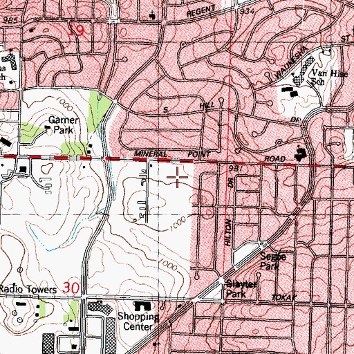 Topographic Map of Preschool of the Arts, WI