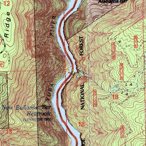Topographic Map of Lost Creek, CA
