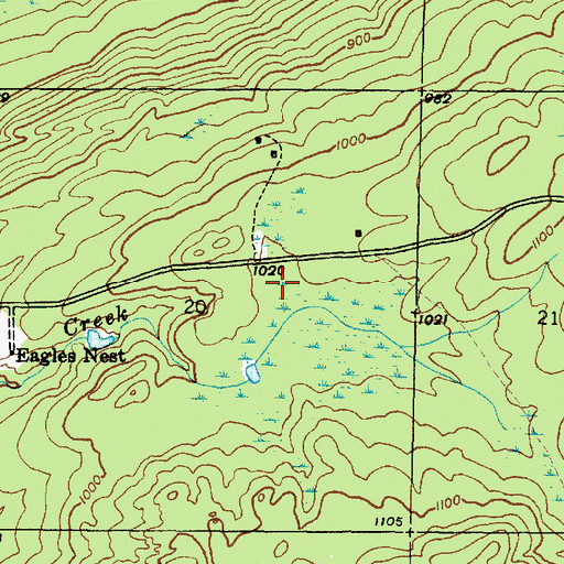 Topographic Map of Eagle River Census Designated Place, MI