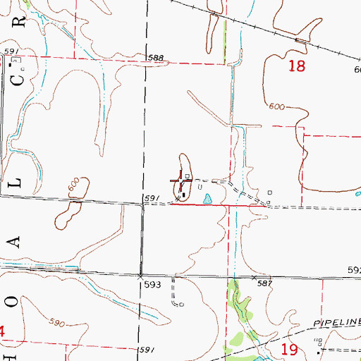 Topographic Map of Black Diamond Farm, IL