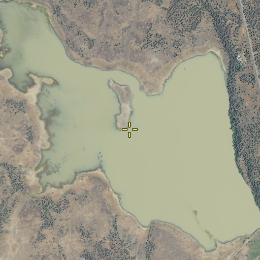 Aerial/Satellite Image of Lower Roberts Reservoir, CA