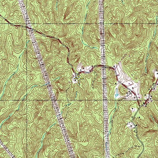 Topographic Map of Cherry Hill Census Designated Place, VA