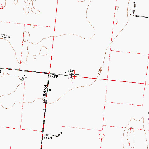 Topographic Map of Michael Farms, OH