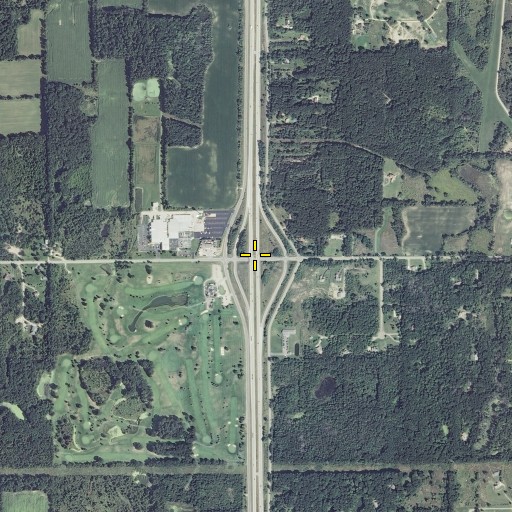 Aerial/Satellite Image of Interchange 75, MI