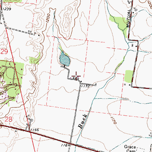 Topographic Map of Halmar Farm, OH