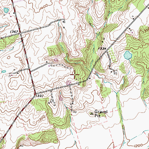 Topographic Map of Maple Lane Farm, OH