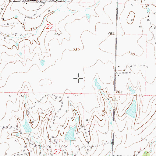 Topographic Map of Washington Non-Community, OK