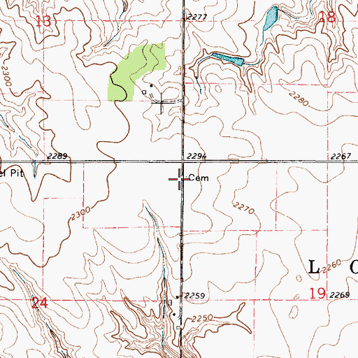 Topographic Map of German Congregation Cemetery (historical), SD