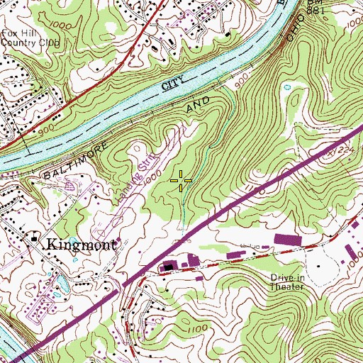 Topographic Map of Academy Programs, WV