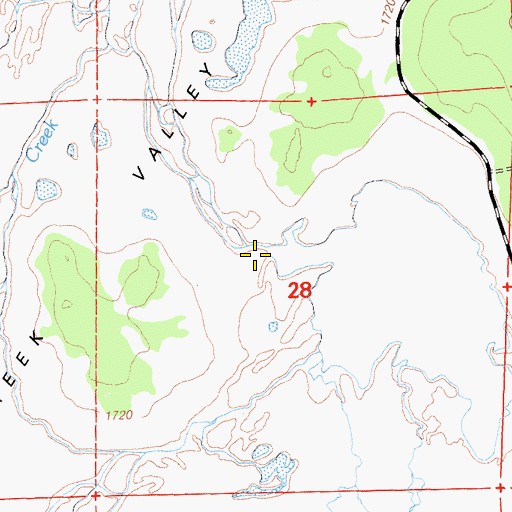 Topographic Map of Martin Creek, CA