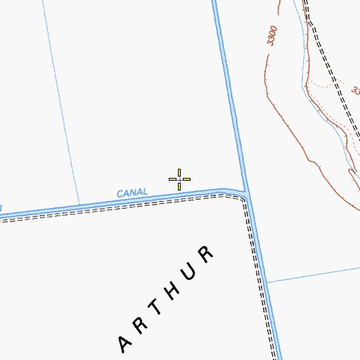 Topographic Map of McArthur Swamp, CA