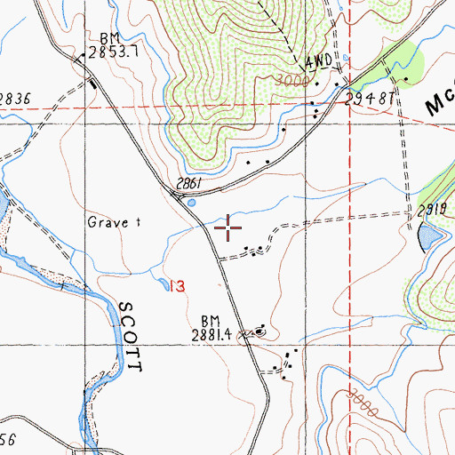 Topographic Map of McConaughy Gulch, CA