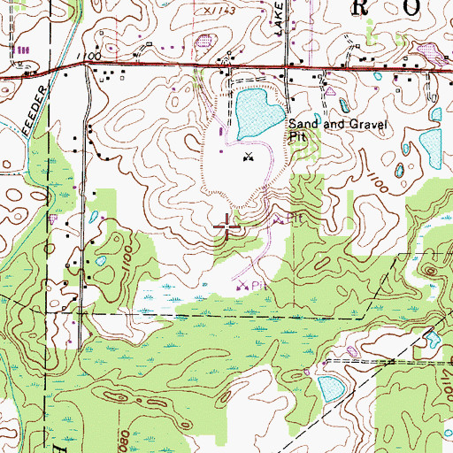 Topographic Map of Sober Pit, OH