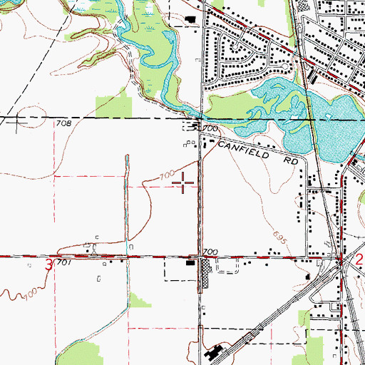 Topographic Map of Symons Elementary School, MI