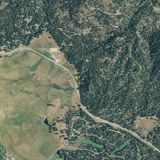 Aerial/Satellite Image of McLear Resort, CA