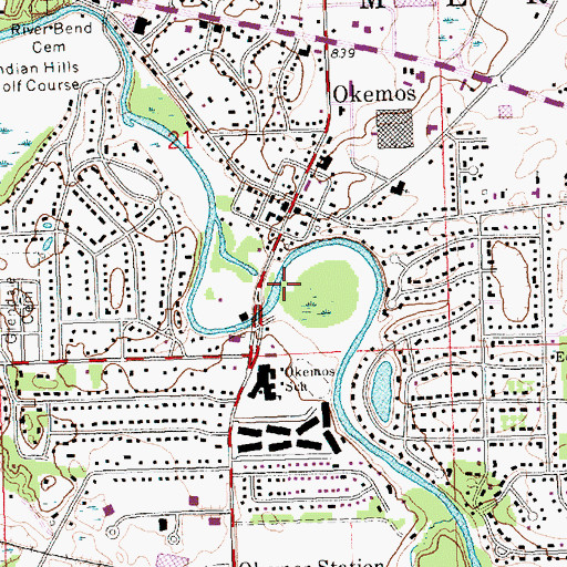 Topographic Map of Ferguson Park, MI