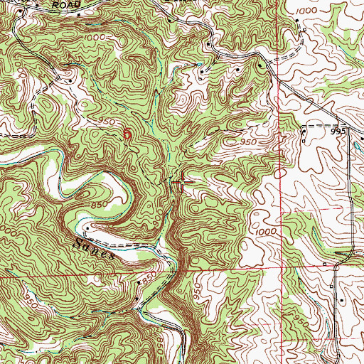 Topographic Map of Booher Stone Quarry, IN