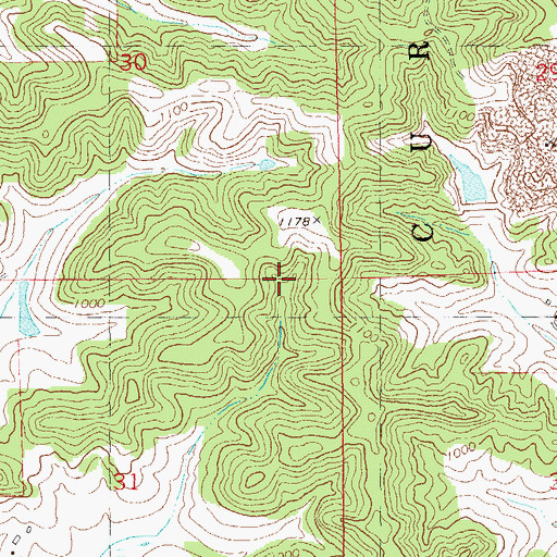 Topographic Map of Taylor Pit, WI