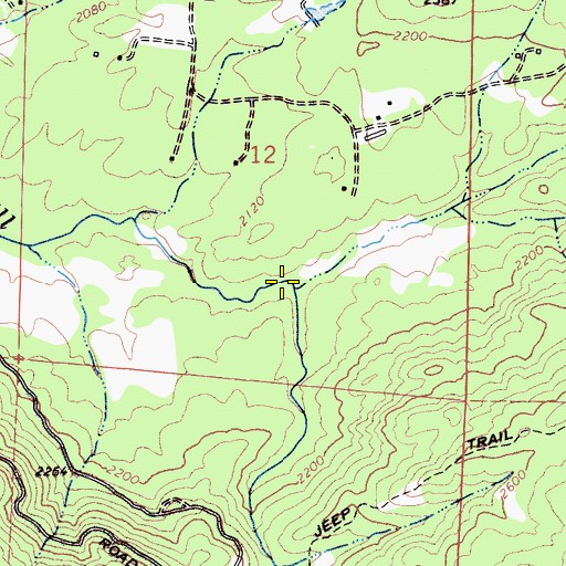 Topographic Map of Milk Ranch Canyon, CA