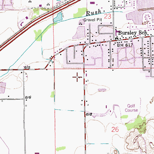 Topographic Map of Georgetown Township Fire Department Station 1, MI