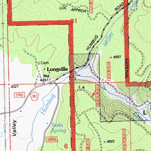 Topographic Map of Miller Creek, CA