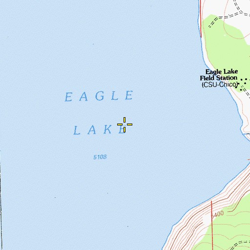 Topographic Map of Miners Point, CA
