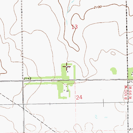 Topographic Map of Alamo Rural Fire Department, ND