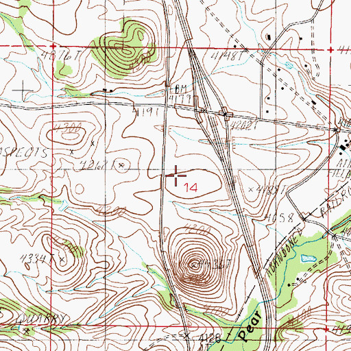Topographic Map of Eagle Emergency Services, MT