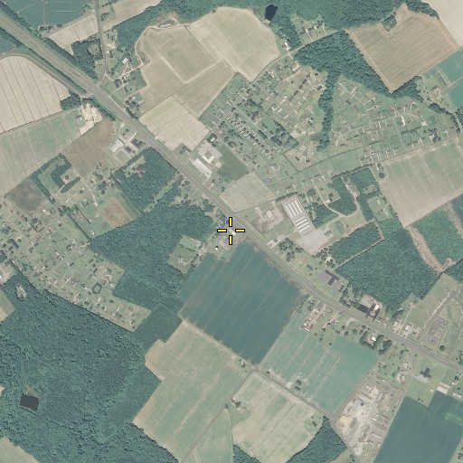 Aerial/Satellite Image of Pasquotank - Providence Volunteer Fire Department, NC