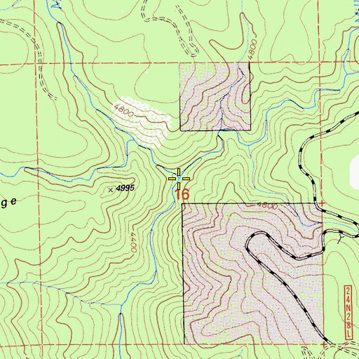 Topographic Map of Morrow Creek, CA