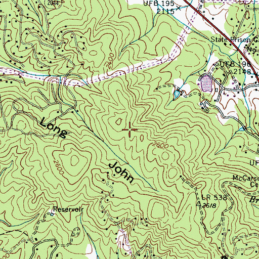 Topographic Map of Mountain Home Fire and Rescue Department Station 3, NC