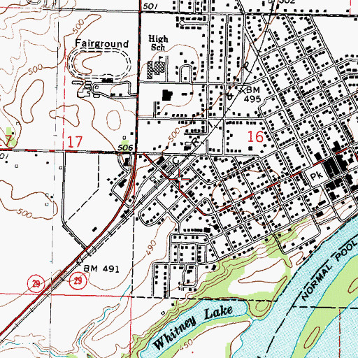 Topographic Map of Henry Fire Protection District, IL