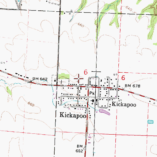 Topographic Map of Brimfield Community Fire Protection District Station 2, IL