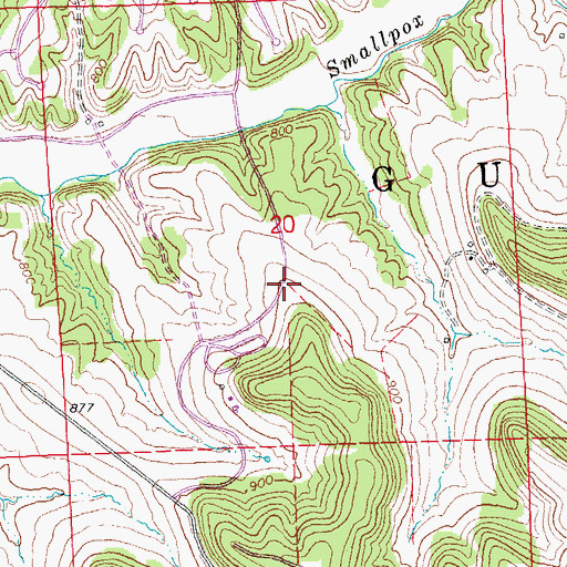 Topographic Map of Scales Mound Fire Department Station 2, IL