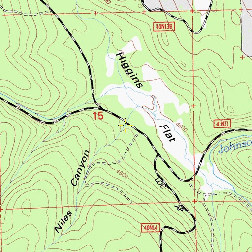 Topographic Map of Niles Canyon, CA