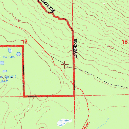 Topographic Map of Noble Trail, CA