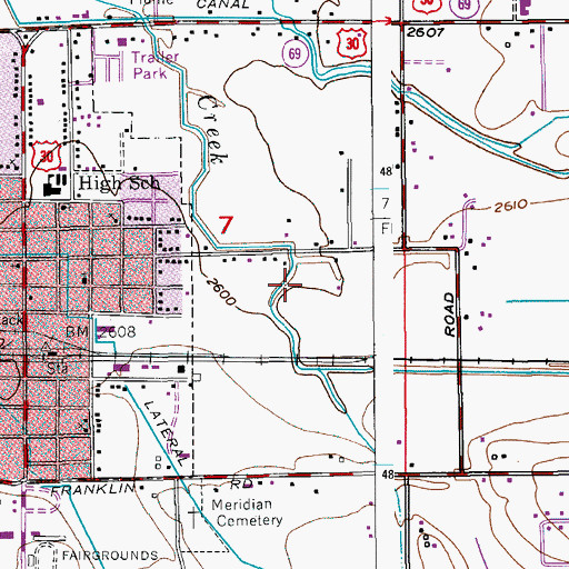 Topographic Map of Ada County Paramedics Medical Station 63, ID