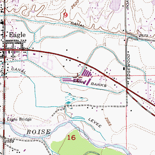 Topographic Map of Ada County Paramedics Medical Station 59, ID