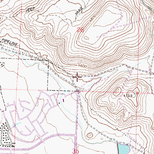 Topographic Map of Saint Mary's Urgent Care Medical Center, NV
