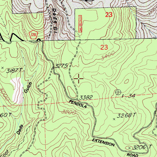 Topographic Map of Oak Valley Guard Station, CA